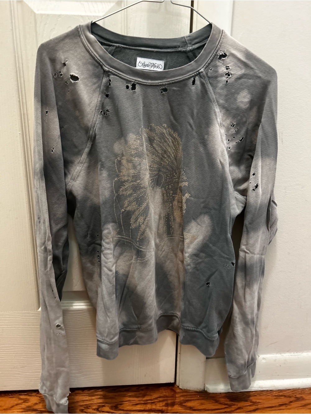 HTF Lauren Moshi Indian skull sweatshirt xs
